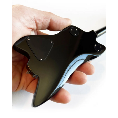 Billy F Gibbons Axe Heaven mini guitar with adjustable A-Frame stand