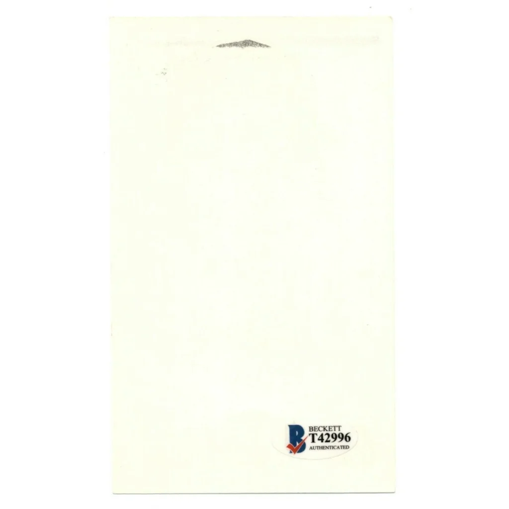 Cream-colored Atlanta Braves 3x5 team issue photo envelope with speckles