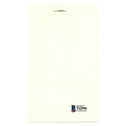 Cream-colored Atlanta Braves 3x5 team issue photo envelope with speckles