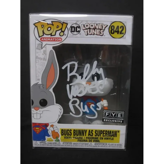 Autographed Funko Pop Bugs Bunny as Superman by Billy West collectible product