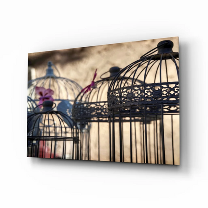 Stunning Birdcage Wall Art with Flowers and Ornate Details | Insigneart USA | vintageantiquesgifts.com