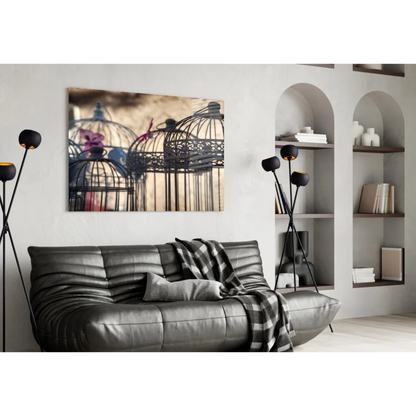 Stunning Birdcage Wall Art with Flowers and Ornate Details | Contemporary Home Wall Art | vintageantiquesgifts.com