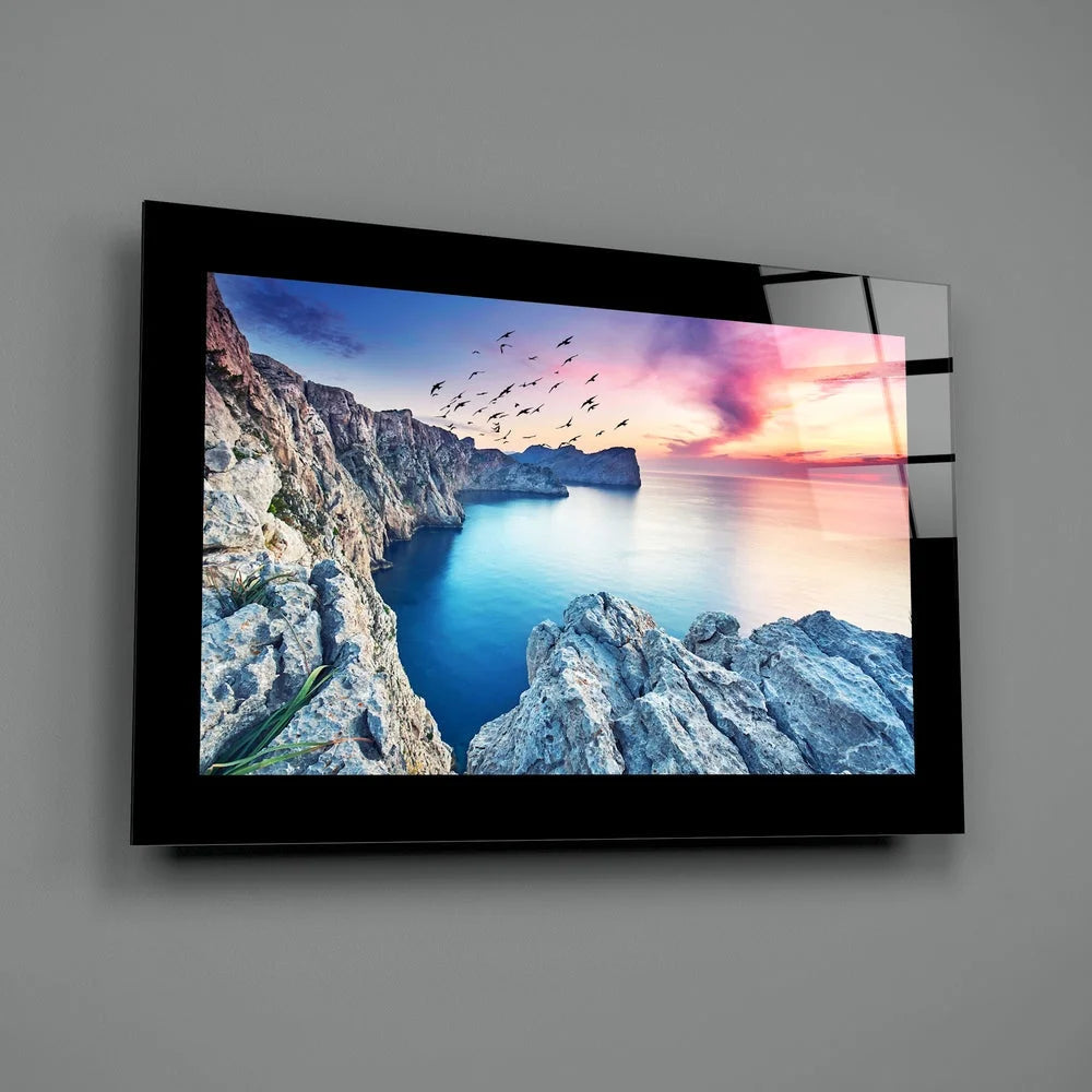 Stunning Glass Wall Art with Vivid Landscape Scenes | Glass Wall Art Print | vintageantiquesgifts.com