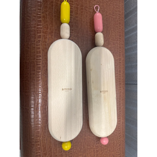 Bitossi Home Bijoux cutting board set with colorful handles and feet for stylish kitchens