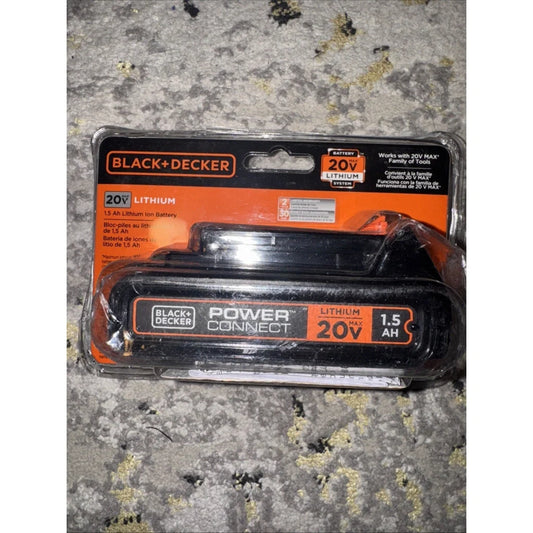 BLACK+DECKER LBXR2020-OPE 20V MAX lithium battery, 1.5Ah, sealed
