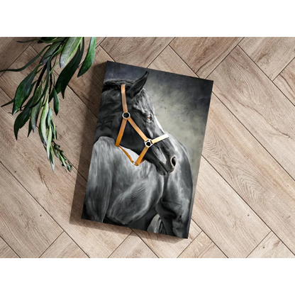 Stunning Black Horse Insigne Aluminum Prints for Your Wall | Modern Wall Art Decor | vintageantiquesgifts.com
