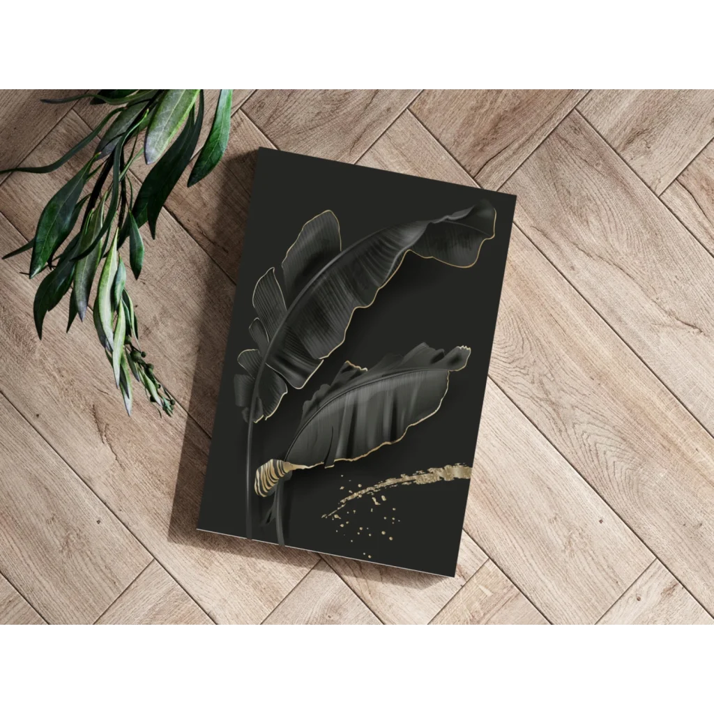 Stunning Gold Leaf Insigne Aluminum Prints for Your Walls | Modern Wall Art Decor | vintageantiquesgifts.com