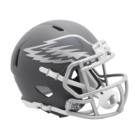 Black Matte Philadelphia Eagles Slate Collection Riddell Helmet | Creative Sports | vintageantiquesgifts.com