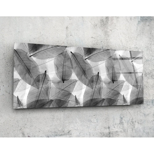Stunning Abstract Leaf Tempered Glass Art for Your Walls | Insigneart USA | vintageantiquesgifts.com