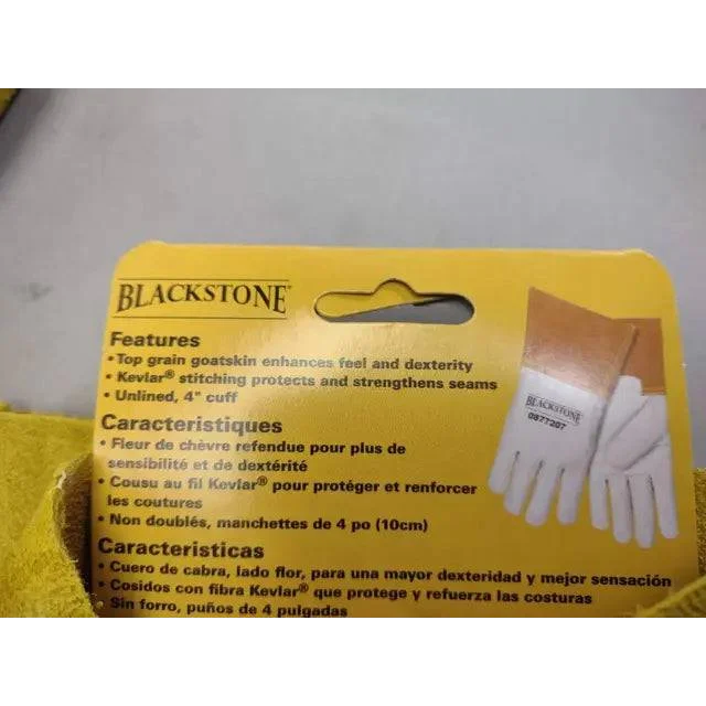 Blackstone Premium Goatskin TIG Welding Gloves with Kevlar stitching and 4-inch cuff