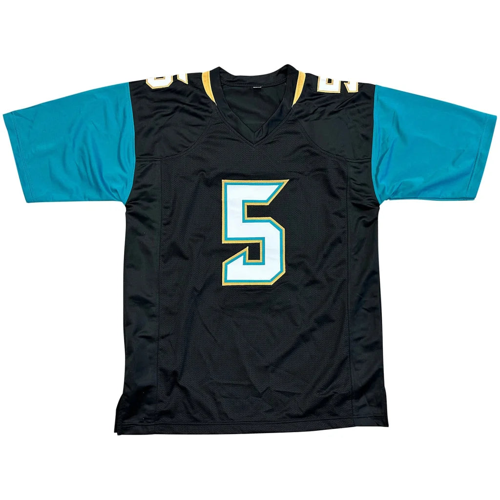 Blake Bortles autographed teal Jacksonville Jaguars jersey number 5