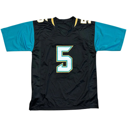 Blake Bortles autographed teal Jacksonville Jaguars jersey number 5