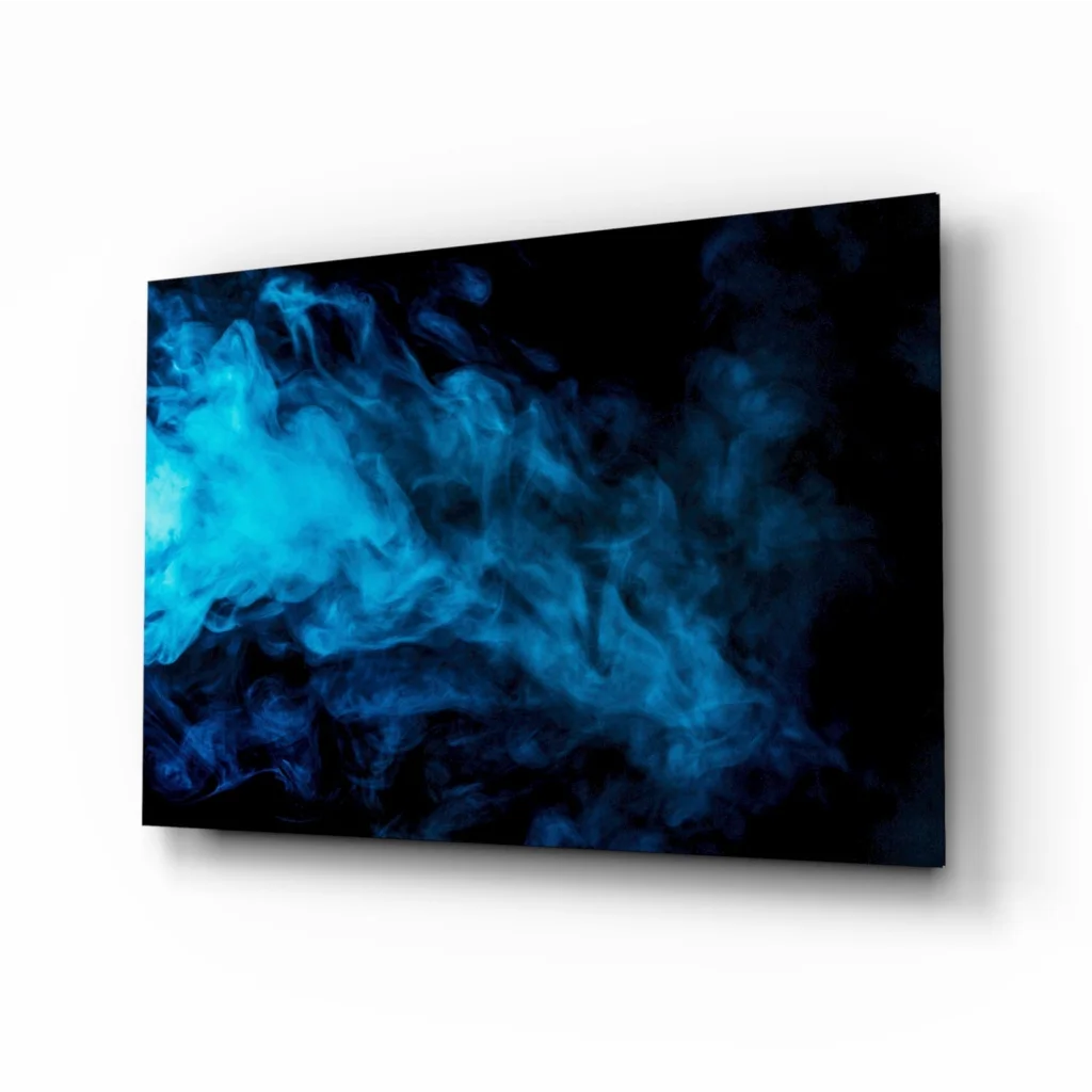 Mesmerizing Blue Swirl Canvas Wall Art on Black Background | Insigneart USA | vintageantiquesgifts.com