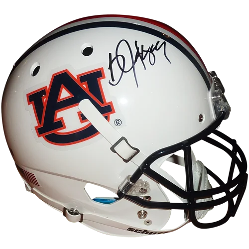 Bo Jackson autographed Auburn Tigers deluxe replica helmet, white auburn with orange blue logo