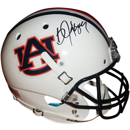 Bo Jackson autographed Auburn Tigers deluxe replica helmet, white auburn with orange blue logo
