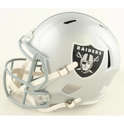 Bo Jackson signed Raiders speed helmet with pirate logo, Beckett witnessed
