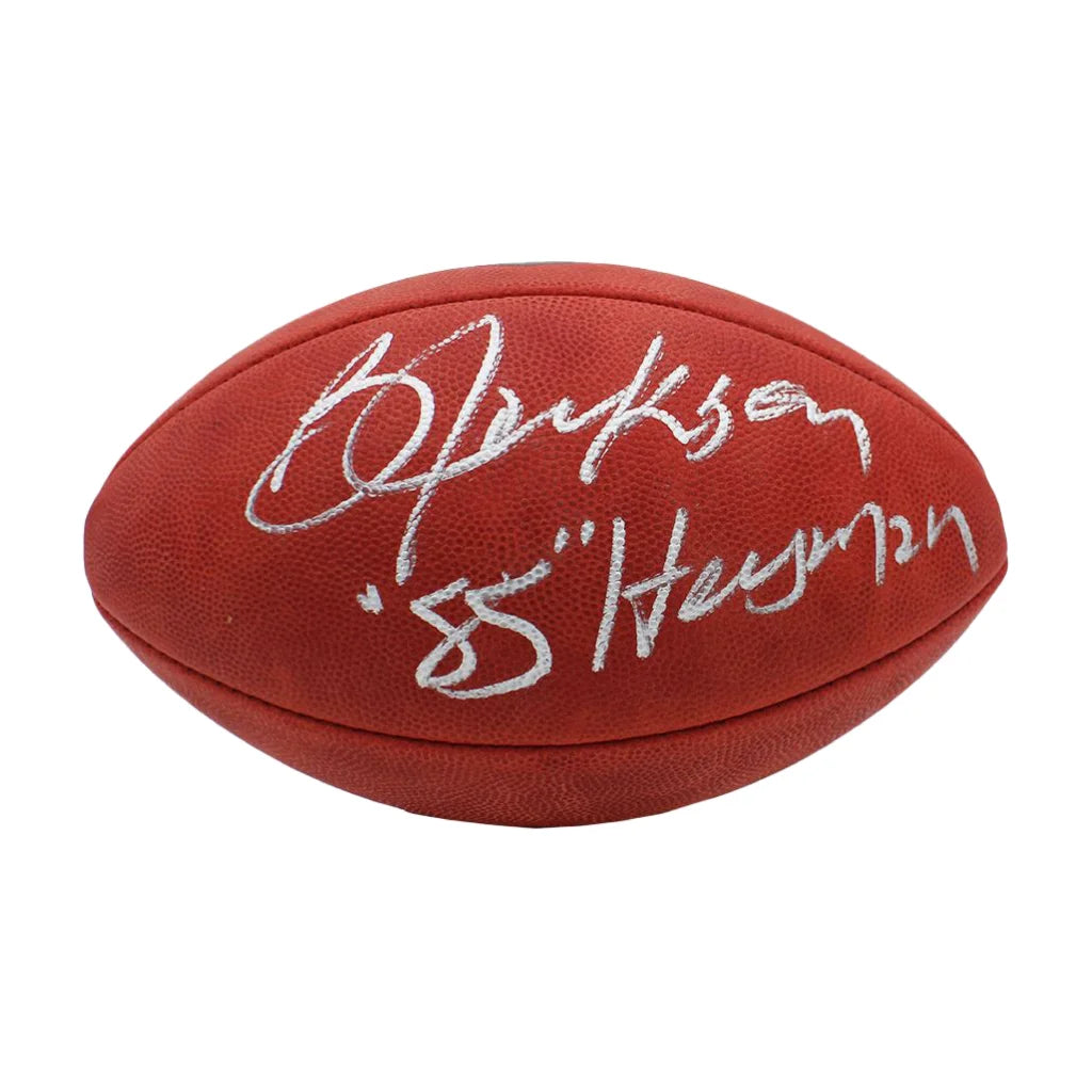 Bo Jackson signed Wilson Duke Metallic Heisman NFL football
