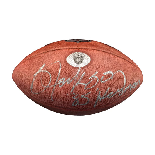 Bo Jackson Signed Wilson Duke Official NFL Football Heisman 85 | Creative Sports | vintageantiquesgifts.com