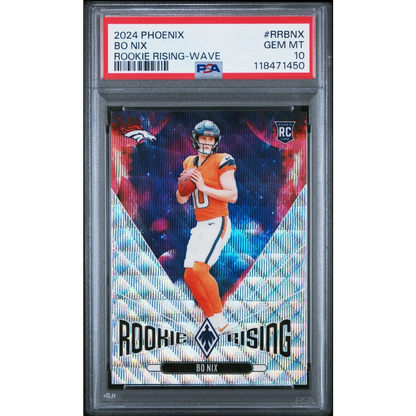 2024 Bo Nix Phoenix Rookie Card PSA Gem Mint 10 Denver Broncos