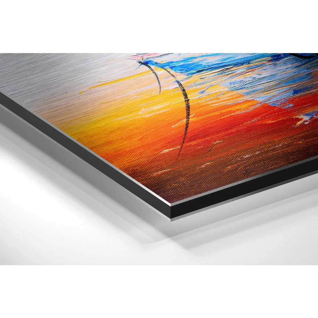 Boat Brushed Aluminium Dibond Wall Art