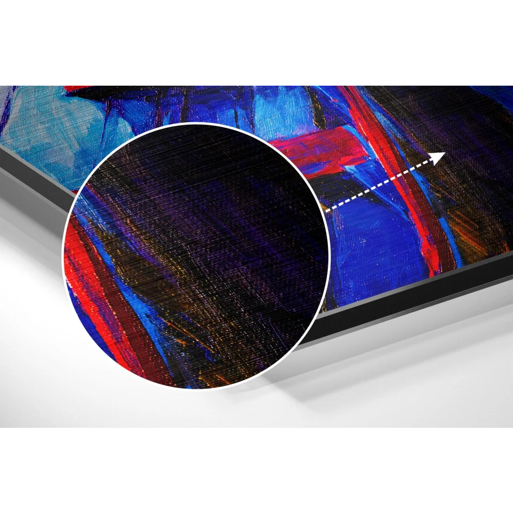 Bold Abstract Art on Brushed Aluminium Dibond | Modern Wall Art Decor | vintageantiquesgifts.com