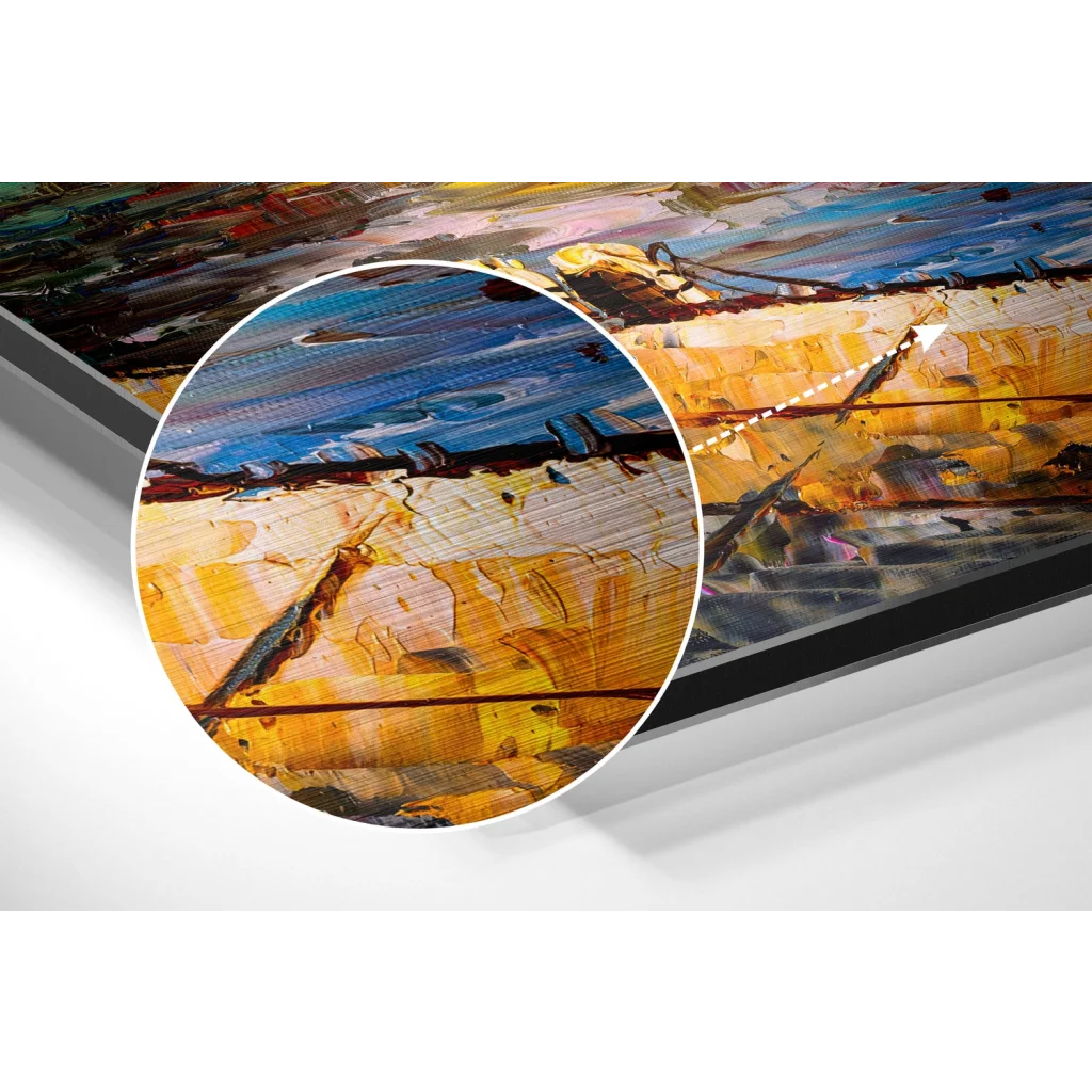 glass wall art Boats Brushed Aluminium Dibond Wall Art