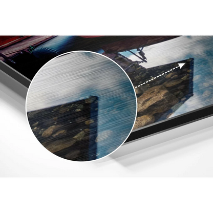 Stunning brushed aluminium dibond abstract landscape art print