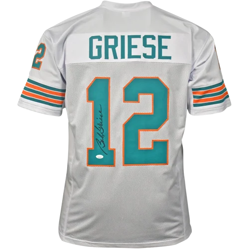 Bob Griese autographed white Miami Dolphins jersey with Griese #12