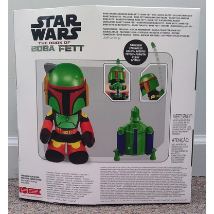 Boba Fett Star Wars bobblehead with green helmet and red armor in box