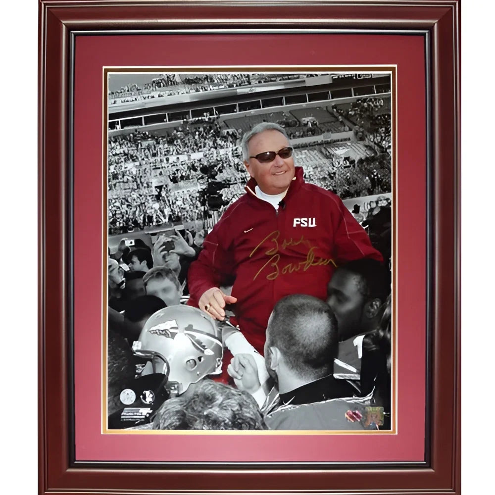 Bobby Bowden autographed Florida State FSU Seminoles framed photo