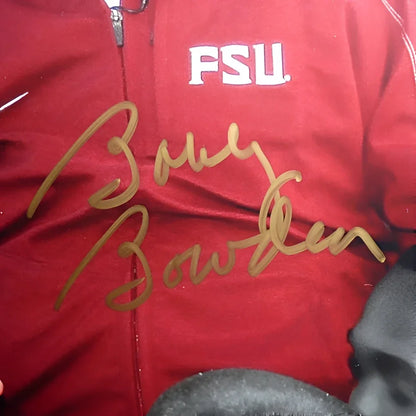 Bobby Bowden autographed Florida State FSU red zip-up jacket