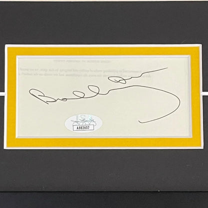 Bobby Orr autographed Boston Bruins flying goal photo in signature series frame