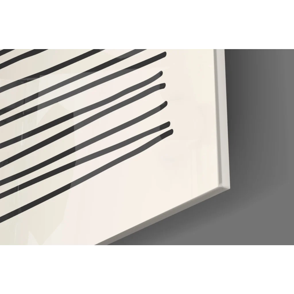 Bold abstract sun wall art print set in red coral and gray on white minimalist background