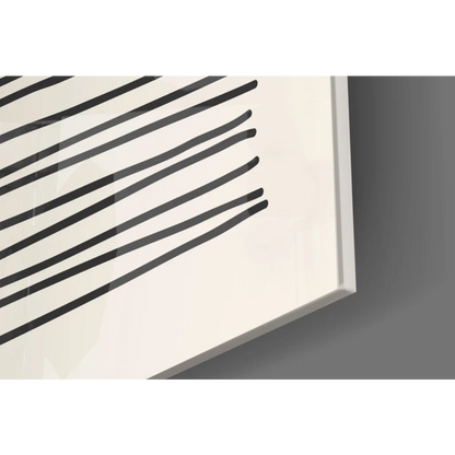 Bold abstract sun wall art print set in red coral and gray on white minimalist background