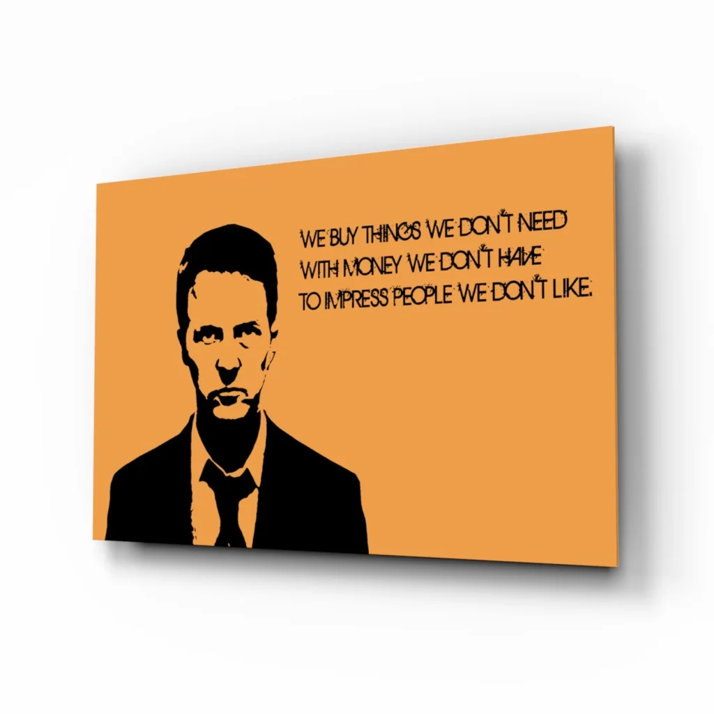 Bold black and yellow vintage portrait wall art on canvas