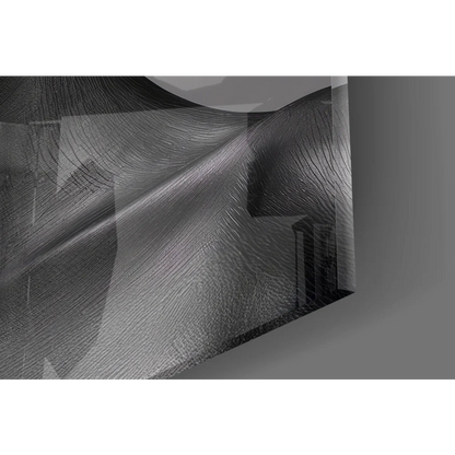 Sleek black mesh glass wall art in bold pink sunglasses pop art print