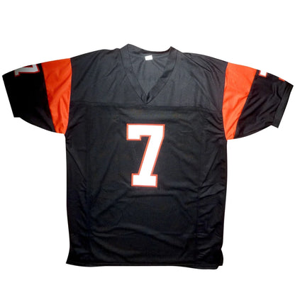 Boomer Esiason autographed Cincinnati Bengals black jersey number 7