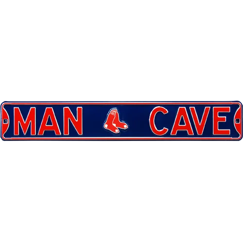 Boston Red Sox Man Cave authentic street sign with cleat logo