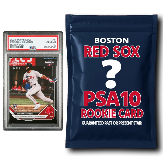 Boston Red Sox PSA 10 Graded Rookie Card Mystery Pack | Hall of Fame Sports Memorabilia | vintageantiquesgifts.com