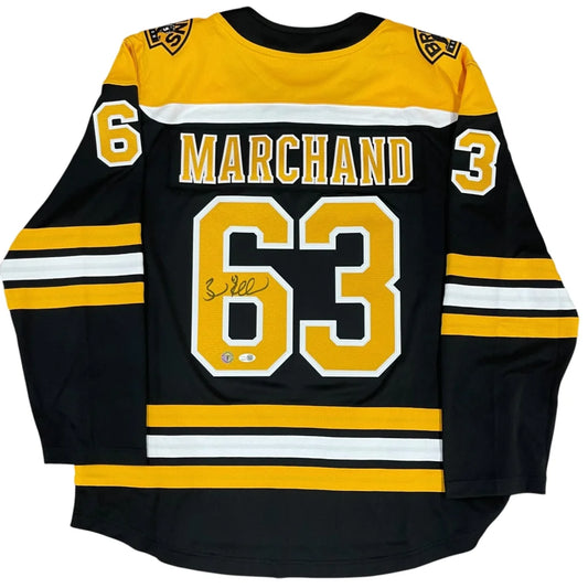 Brad Marchand autographed Boston Bruins black #63 home jersey