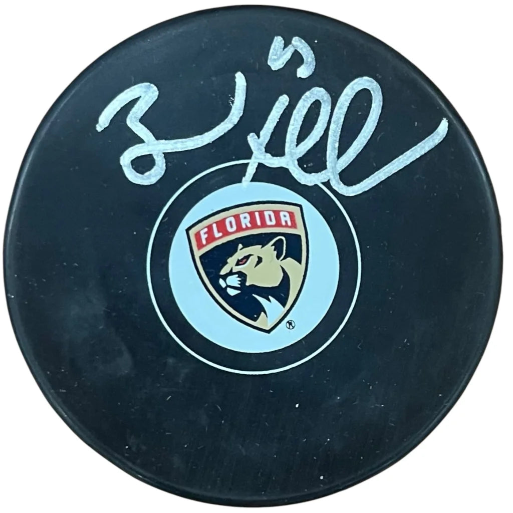 Brad Marchand autographed Florida Panthers black game puck JSA certified