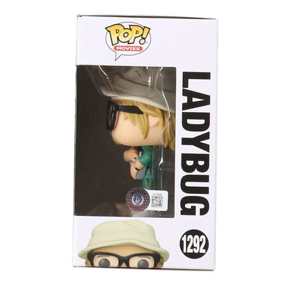 Funko Pop Movies Ladybug vinyl figure in packaging from Brad Pitt Signed Bullet Train collection