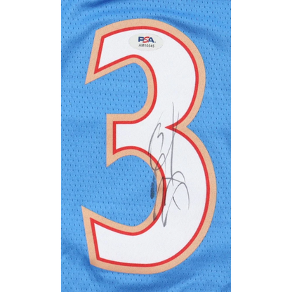 Light blue Bradley Beal signed jersey with white number 3, PSA authenticated Wizards gear