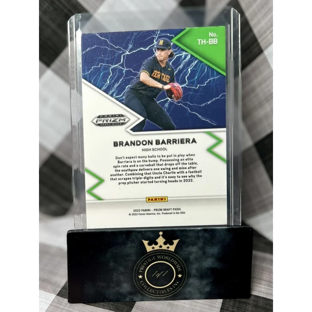 Brandon Barriera Lightning Prizm card from Prestige Worldwide