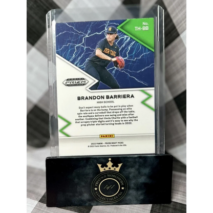 Brandon Barriera Lightning Prizm card from Prestige Worldwide