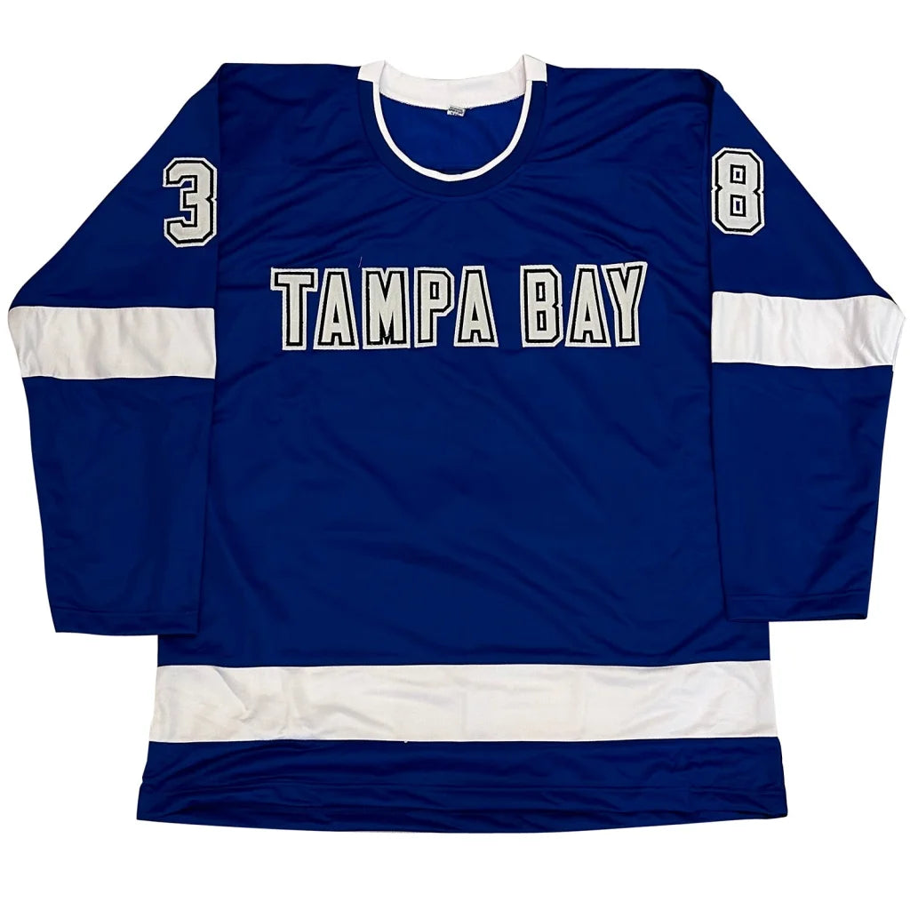 Brandon Hagel autographed Tampa Bay Lightning blue hockey jersey #38