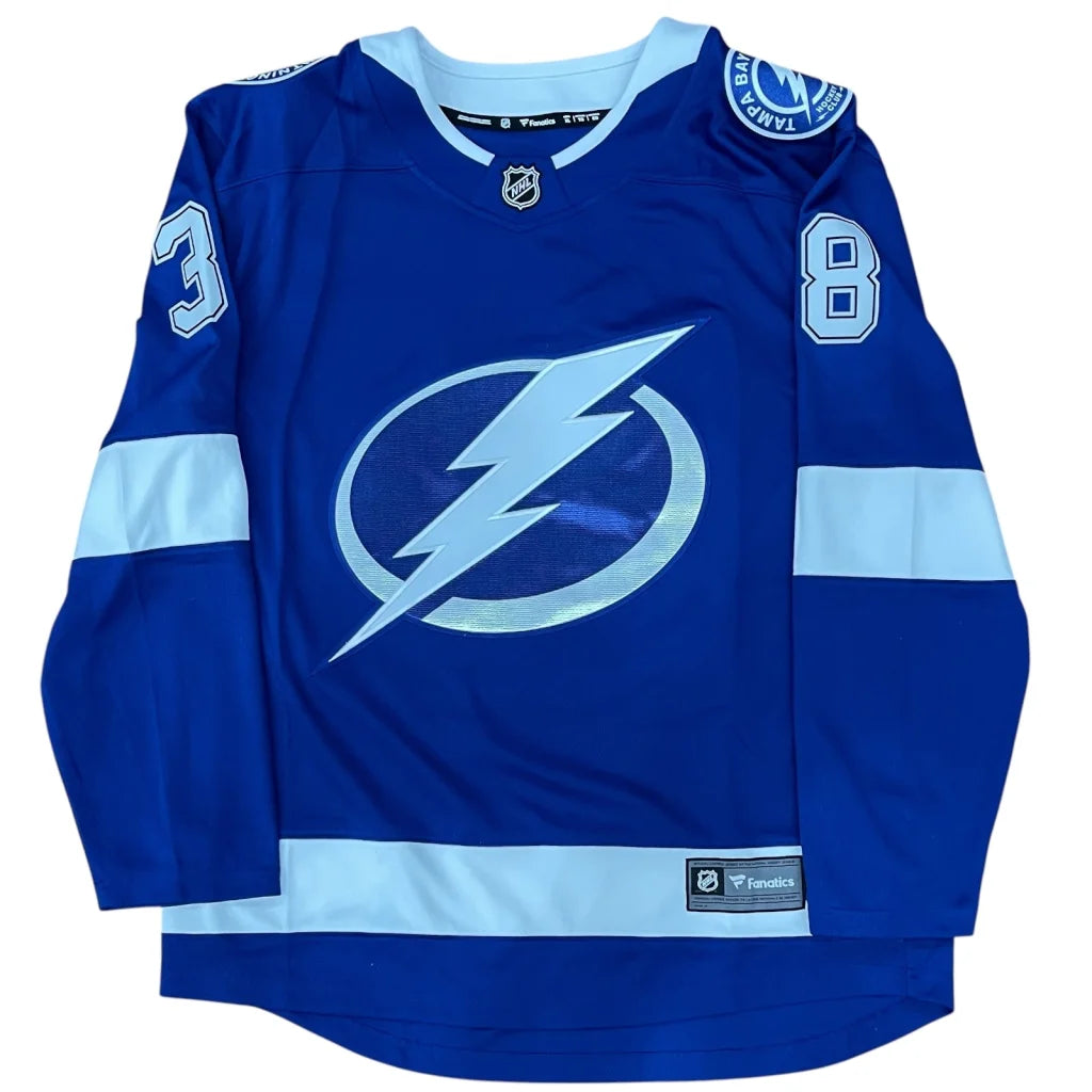 Brandon Hagel autographed Tampa Bay Lightning blue jersey #38