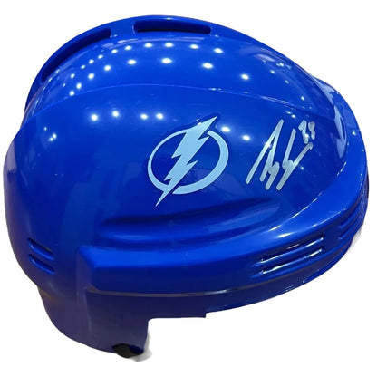 Brandon Hagel autographed Tampa Bay Lightning blue mini helmet