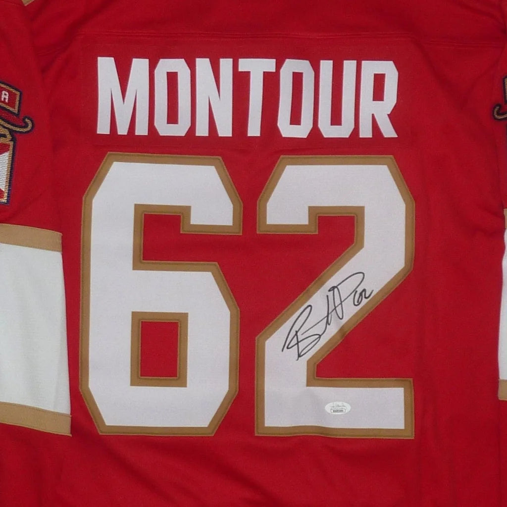 Brandon Montour signed Florida Panthers red Fanatics Breakaway jersey #62