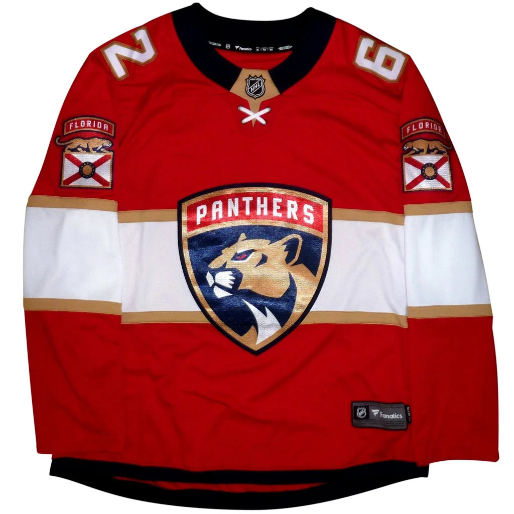 Brandon Montour autographed Florida Panthers red Fanatics Breakaway jersey #62